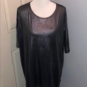 LulaRoe Metallic Silver Irma Elegant Collection
